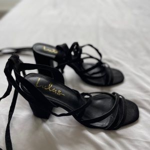 Lulus lace up heels